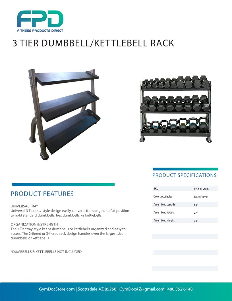 weight and kettlebell rack