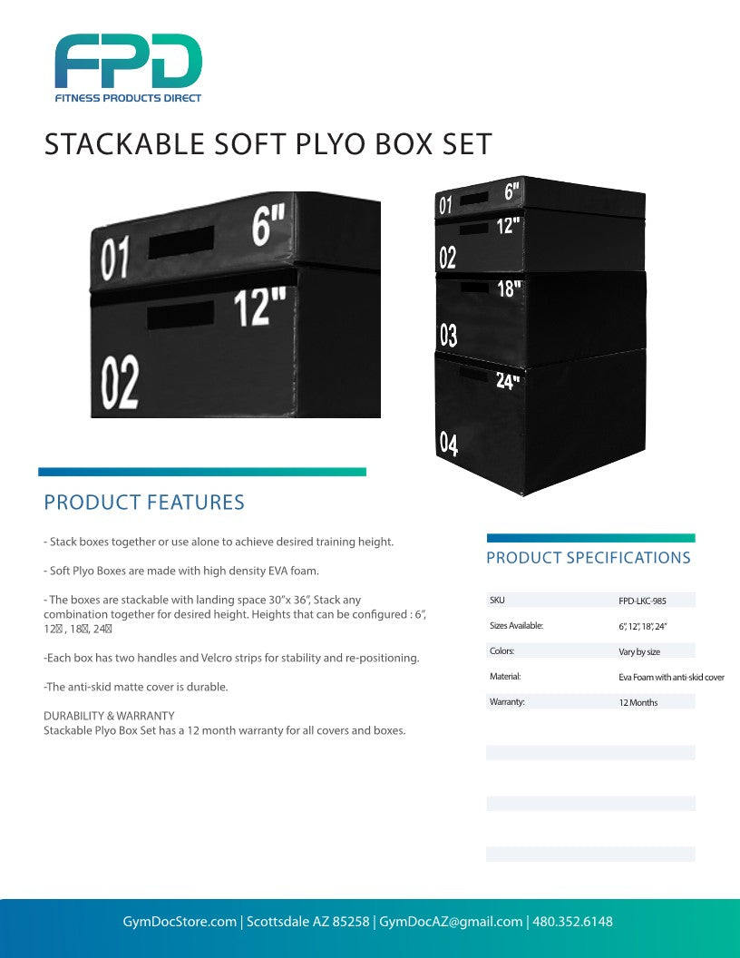 Stackable Soft Plyo Box Set
